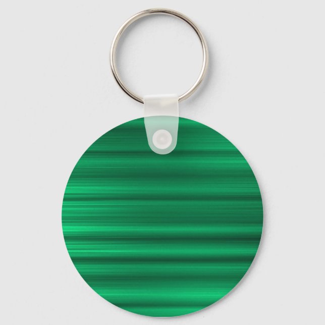 Brushed Green Key Ring (Front)