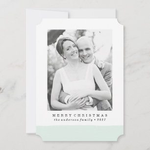 Brushed Holiday Photo Card