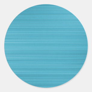 Brushed Light Blue Classic Round Sticker