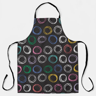 Brushed Lines: Hand Drawn Seamless Design Apron