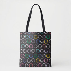 Brushed Lines: Hand Drawn Seamless Design Tote Bag