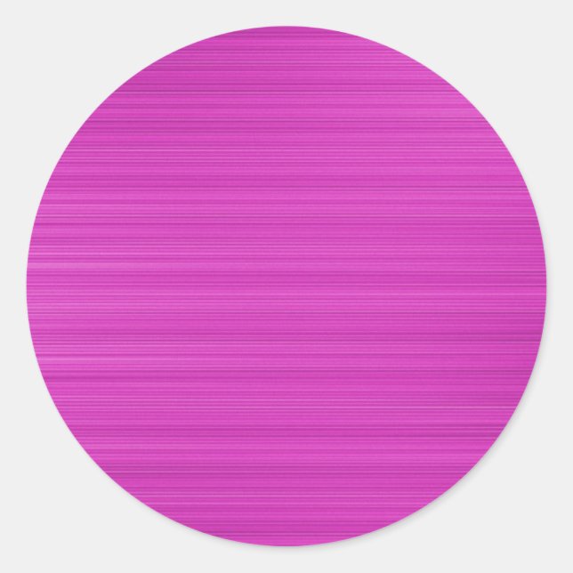 Brushed Magenta Classic Round Sticker (Front)