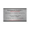 Brushed Metal and metal grate business cards