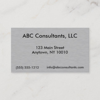Brushed Metal Background Business Card