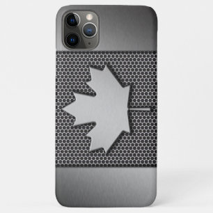 Brushed Metal Canadian Flag Case-Mate iPhone Case