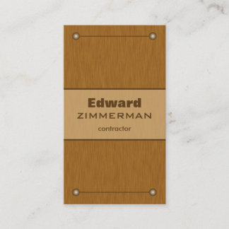 Brushed Metal: Copper Textured Business Card
