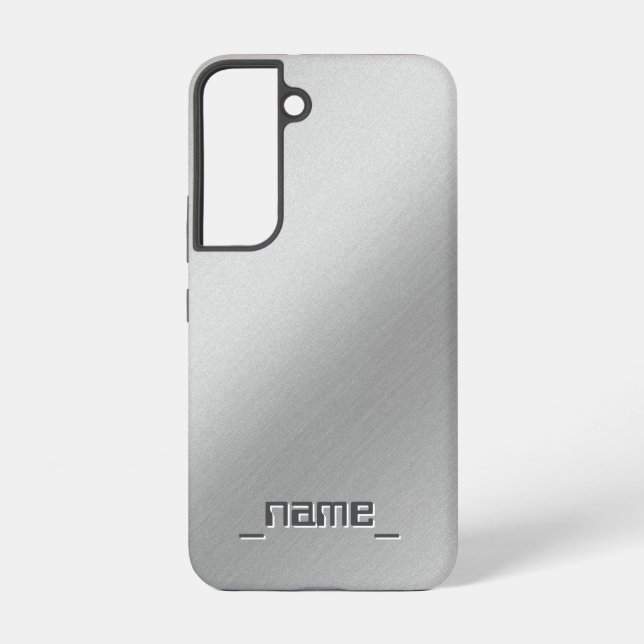 Brushed Metal design -  Samsung Galaxy S22 Case (Back)