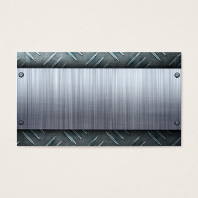 Brushed Metal Diamond Plate Template (Front)