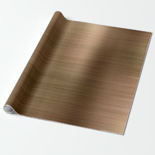 Brushed Metal Gold Wrapping Paper