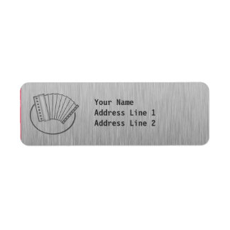 Brushed metal-look Accordion