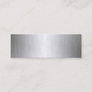 Brushed Metal Look Business Cards
