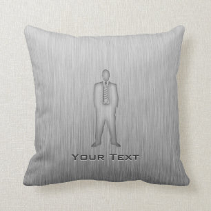 Brushed Metal-look Business Suit Cushion