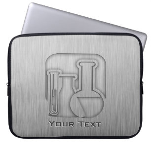 Brushed Metal-look Chemistry Laptop Sleeve