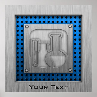 Brushed Metal-look Chemistry Poster