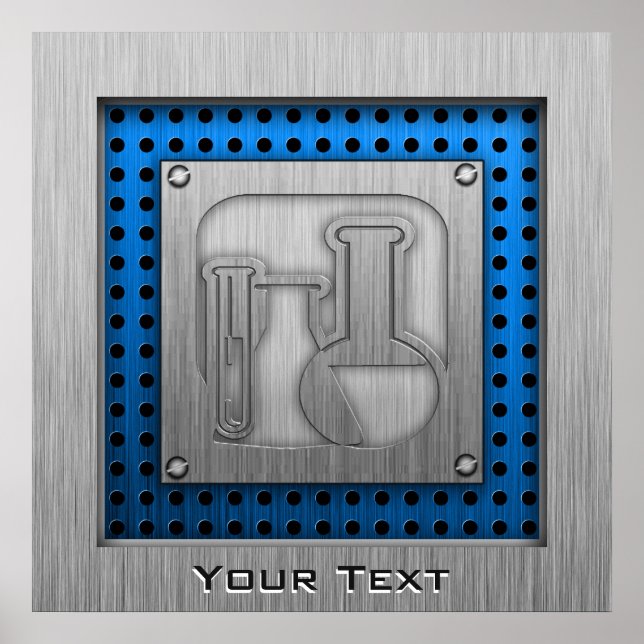Brushed Metal-look Chemistry Poster (Front)