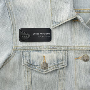 Brushed Metal Name Tag