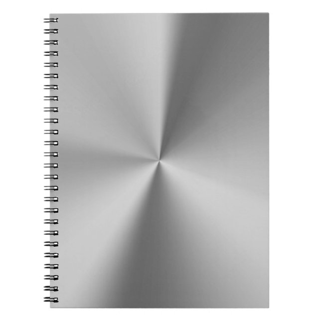 Brushed metal notebook (Front)