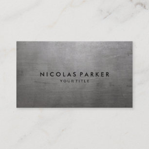 Brushed Metal Texture Business Card
