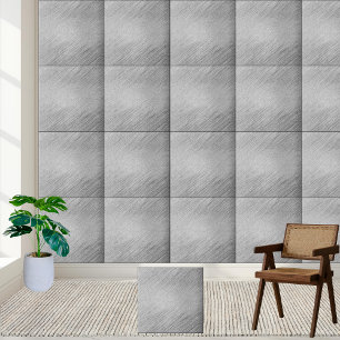 Brushed Metal Texture Ceramic Tile Style 2