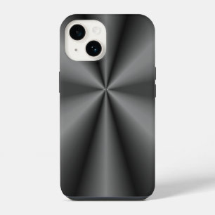 Brushed Metal Tuck and Roll iPhone 14 Case