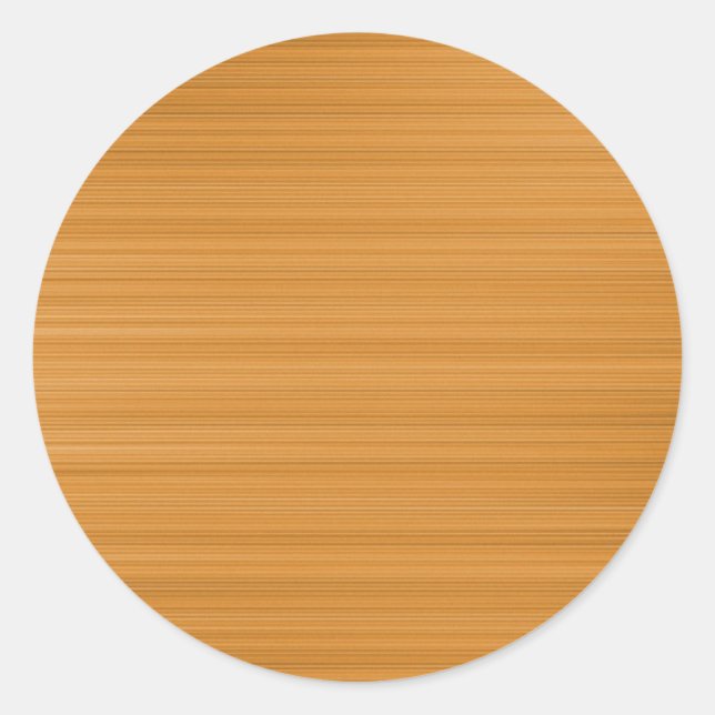 Brushed Ochre Tan Classic Round Sticker (Front)