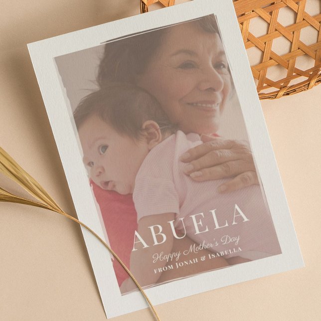 Brushed Overlay Abuela Mother's Day Card (Creator Uploaded)
