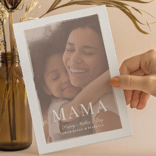 Brushed Overlay Mama Mother's Day Card