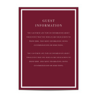 Brushed Overlay Wedding Insert