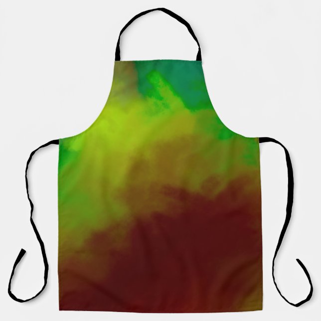 Brushed Painted Abstract Background. Brush stroked Apron (Front)
