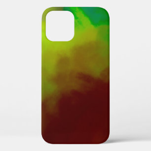 Brushed Painted Abstract Background. Brush stroked iPhone 12 Case