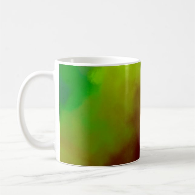 Brushed Painted Abstract Background. Brush stroked Coffee Mug (Left)