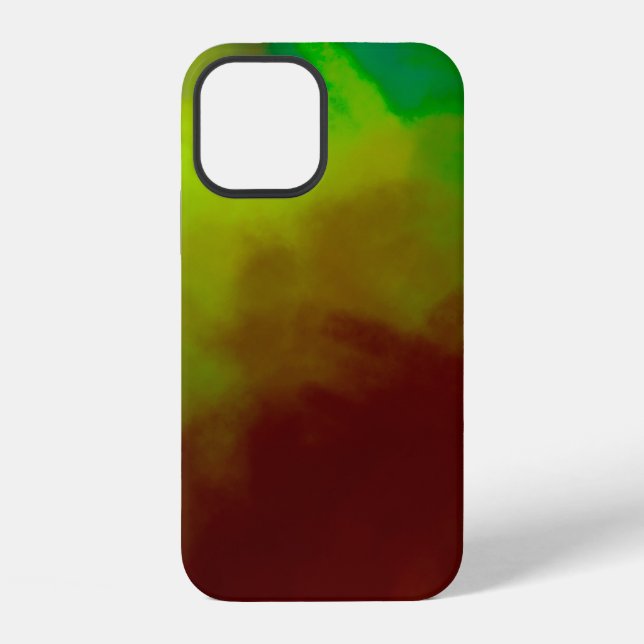 Brushed Painted Abstract Background. Brush stroked iPhone Case (Back)