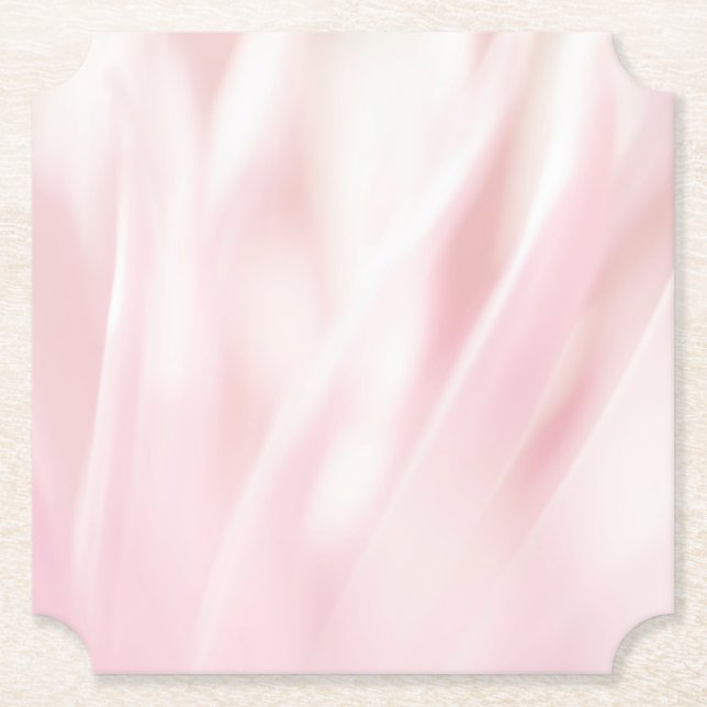 Brushed Pink Paper Coaster (Front)