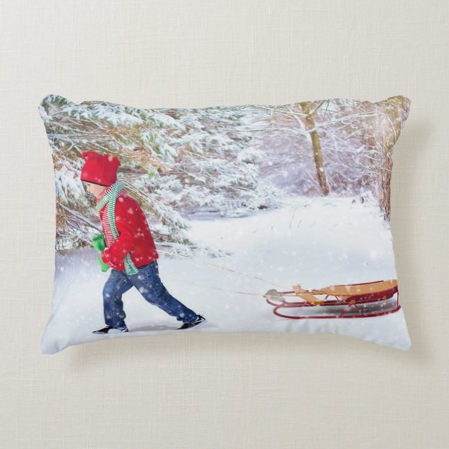 Brushed Polyester Decorative Cushion (Front)