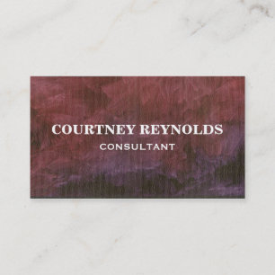 Brushed Purple Business Cards