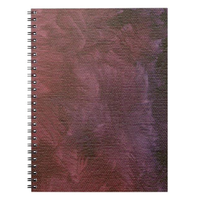 Brushed Purple Faux Finish Notebook (Front)