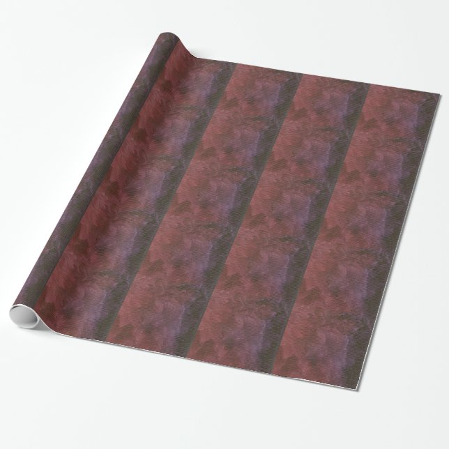 Brushed Purple Faux Finish Wrapping Paper (Unrolled)
