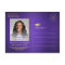Brushed Purple & Gold Graduate Photo Save the Date
