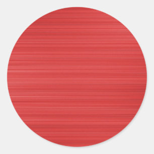 Brushed Red Classic Round Sticker