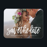 Brushed Save the Date Magnet<br><div class="desc">Gift your guests with a Save the Date Magnet to showcase on the refrigerator leading up to your big day!  
 All photography is displayed as a sample only and is not for resale. This product is only intended to be purchased once sample photos are replaced with your own images.</div>