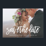 Brushed Save the Date Overlay<br><div class="desc">Congratulations on your engagement! Save the Date announcements are the first big step in the wedding planning process! Remember, your save the date announcement will set the tone for your big day, be sure to impress guests with an unforgettable design and a peek into what's to come! This design features...</div>