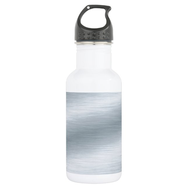 Brushed Silver Background 532 Ml Water Bottle (Front)