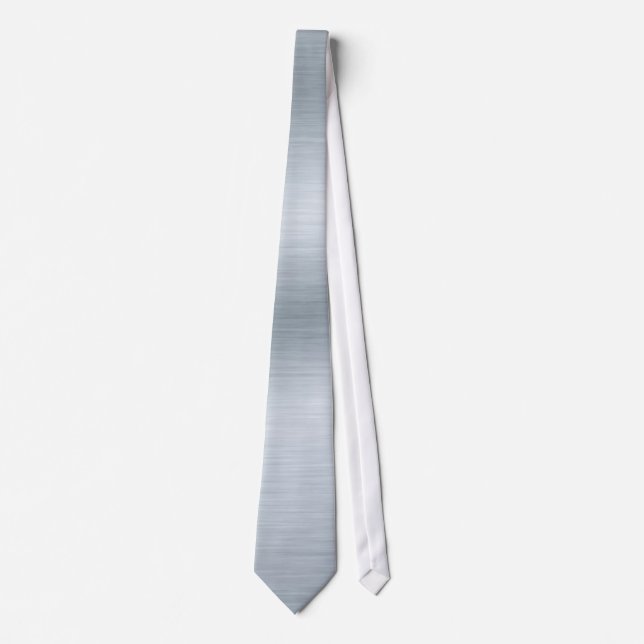 Brushed Silver Background Tie (Front)