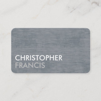 Brushed silver customisable business cards