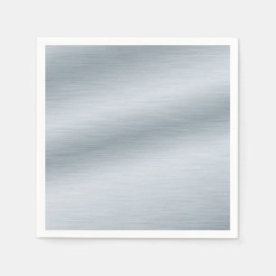 Brushed Silver Look Background Art Napkin