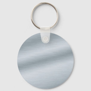 Brushed Silver Look Background Key Ring