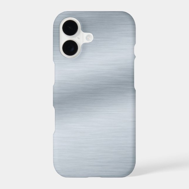 Brushed Silver Look Elegant iPhone 7 Case (Back)