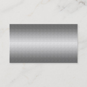 Brushed Silver Metal Look Business Cards