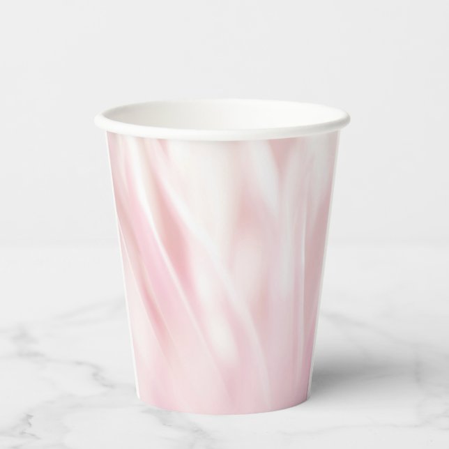 Brushed Soft Pink Paper Cup (Front)