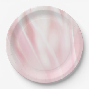 Brushed Soft Pink Paper Plate